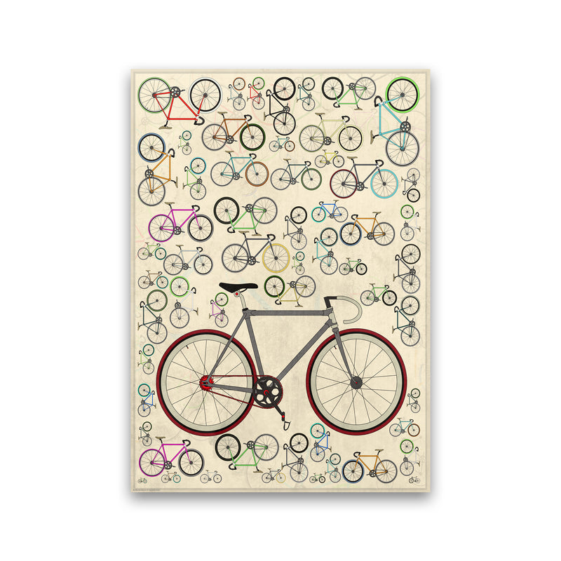 Fixie Cycling Art Print by Wyatt9 Print Only