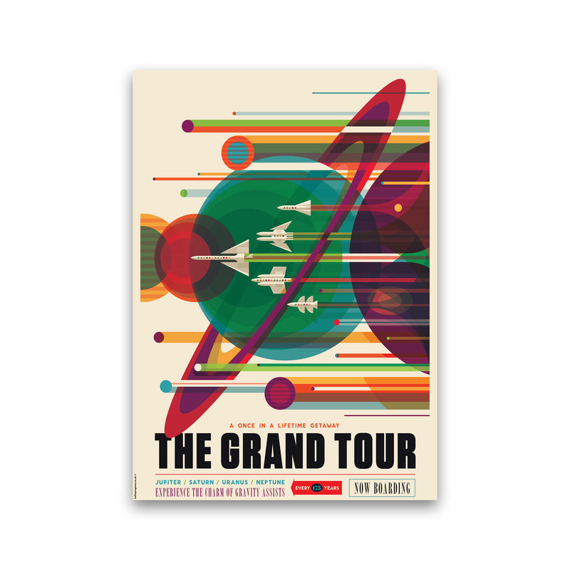 Grand Tour Retro Art Print by Wyatt9 Print Only