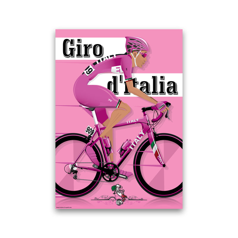 Modern Giro Cycling Print by Wyatt9 Print Only
