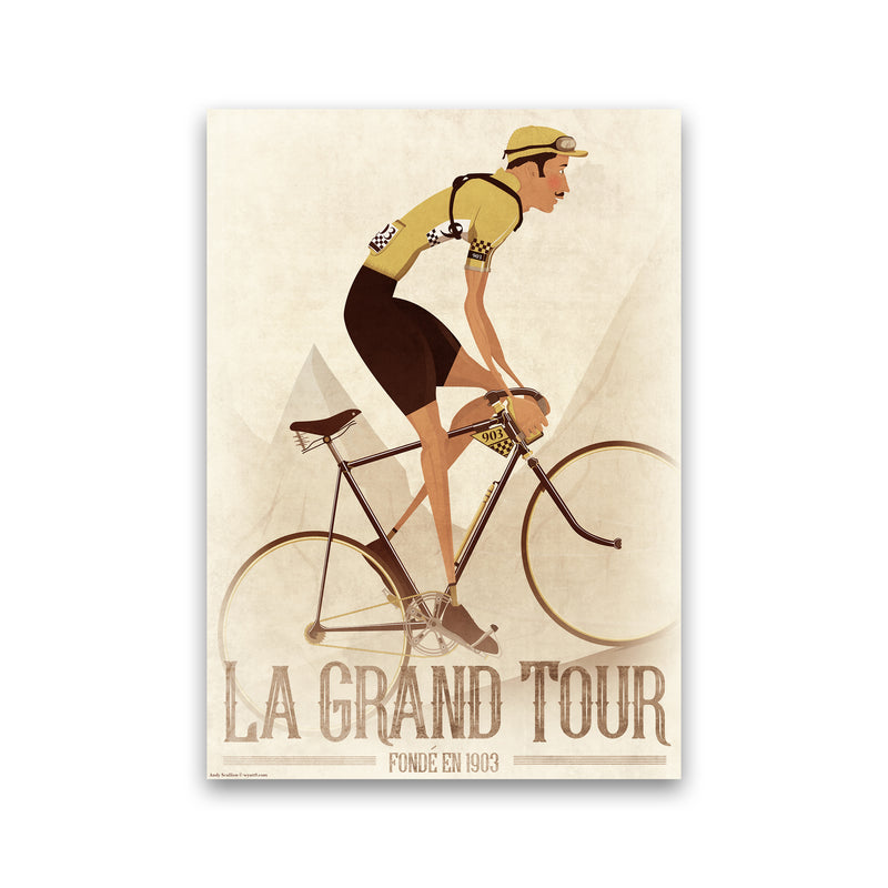 Vintage Cyclist by Wyatt9 Print Only