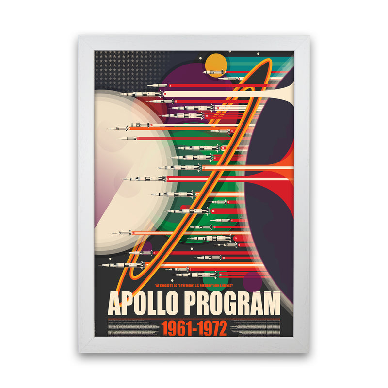 Apollo Program Art Print by Wyatt9 White Grain