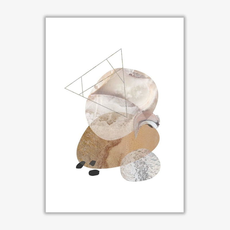 Abstract geometric pebble modern fine art print