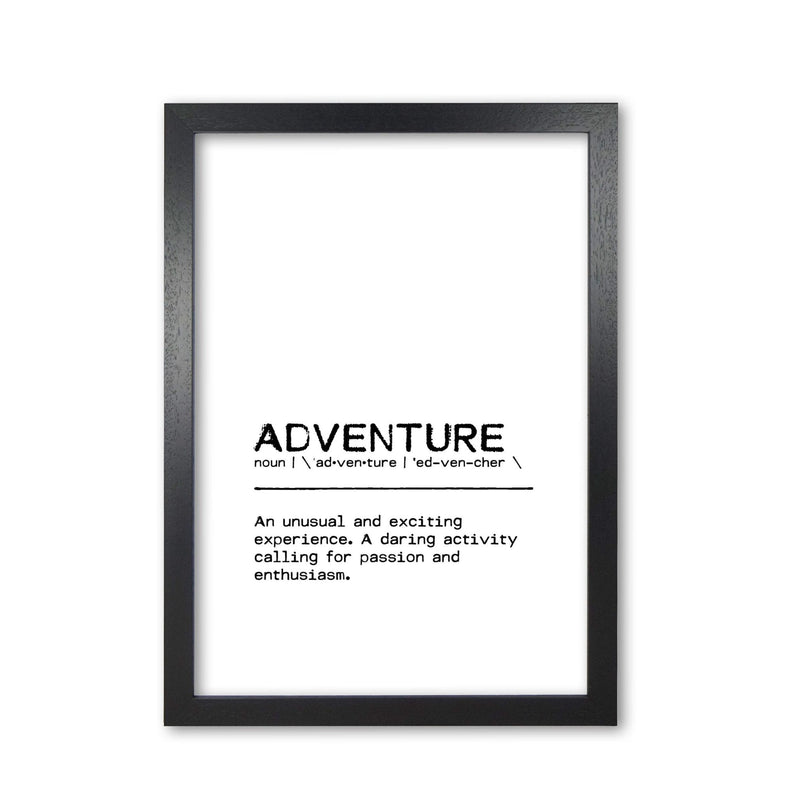 Adventure experience definition quote fine art print by orara studio