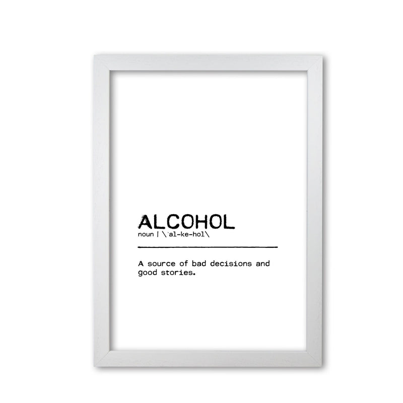 Alcohol stories definition quote fine art print by orara studio