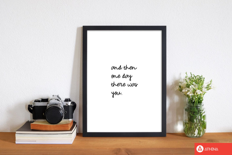 And then one day couples quote fine art print by orara studio