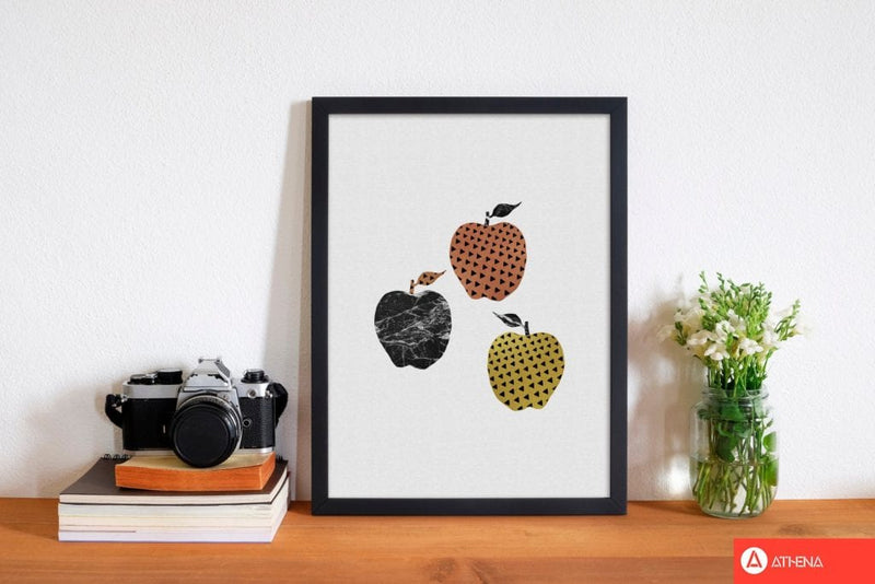 Apples fine art print by orara studio, framed kitchen wall art