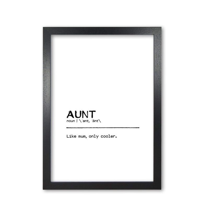 Aunt cool definition quote fine art print by orara studio