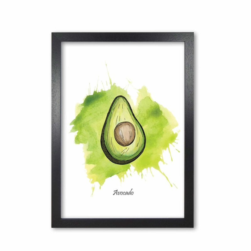 Avocado modern fine art print, framed kitchen wall art