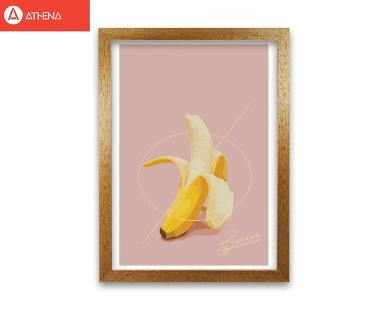 Banana modern fine art print, framed kitchen wall art