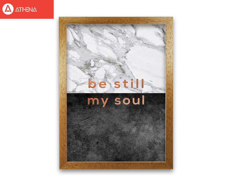 Be still my soul marble quote fine art print by orara studio