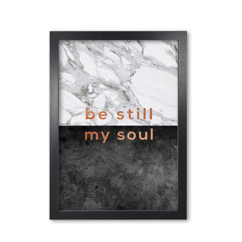 Be still my soul marble quote fine art print by orara studio