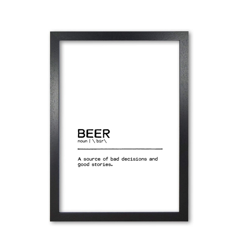 Beer stories definition quote fine art print by orara studio