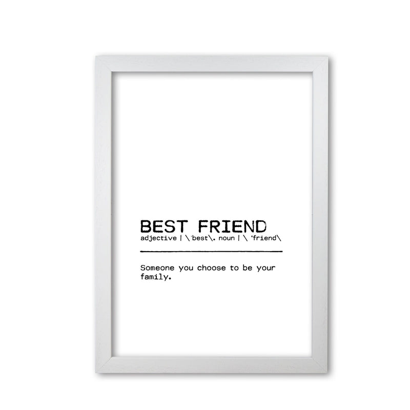 Best friend family definition quote fine art print by orara studio