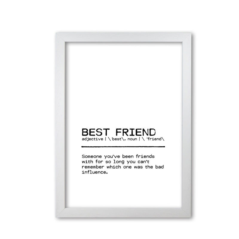 Best friend influence definition quote fine art print by orara studio