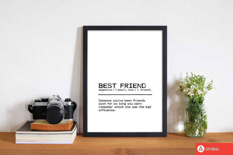 Best friend influence definition quote fine art print by orara studio