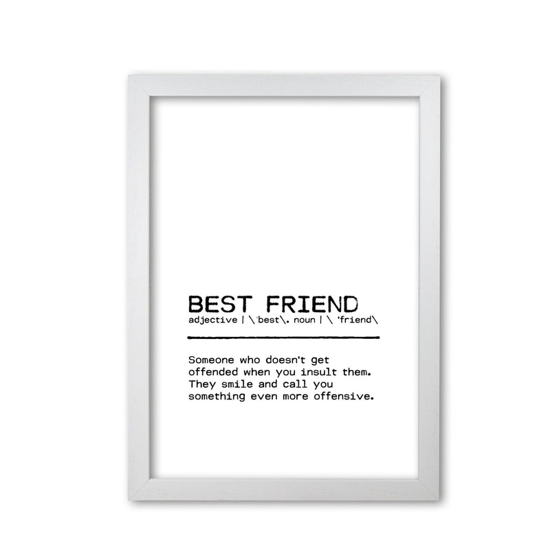 Best friend offend definition quote fine art print by orara studio