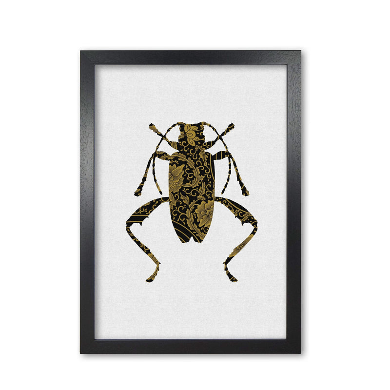 Black and gold beetle iii fine art print by orara studio