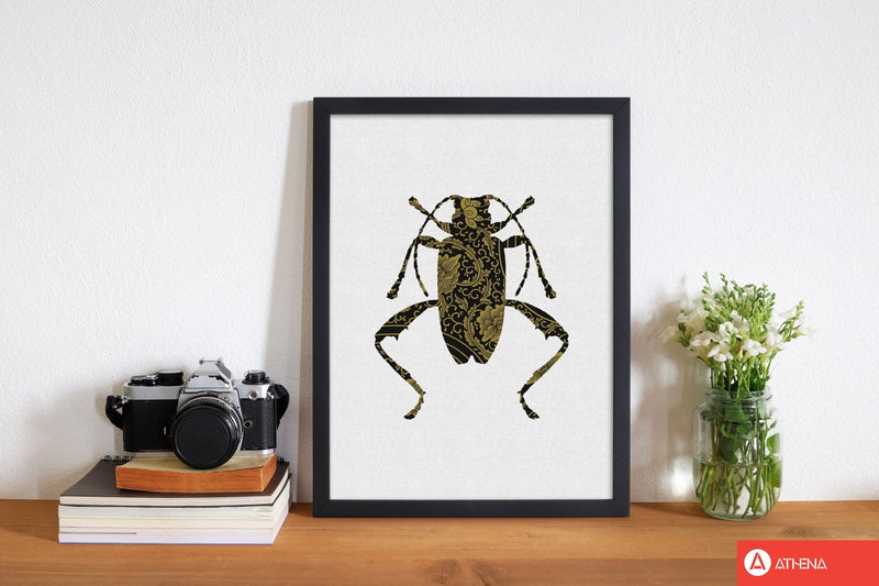 Black and gold beetle iii fine art print by orara studio