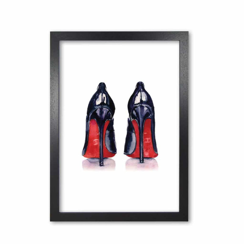 Black high heels modern fine art print