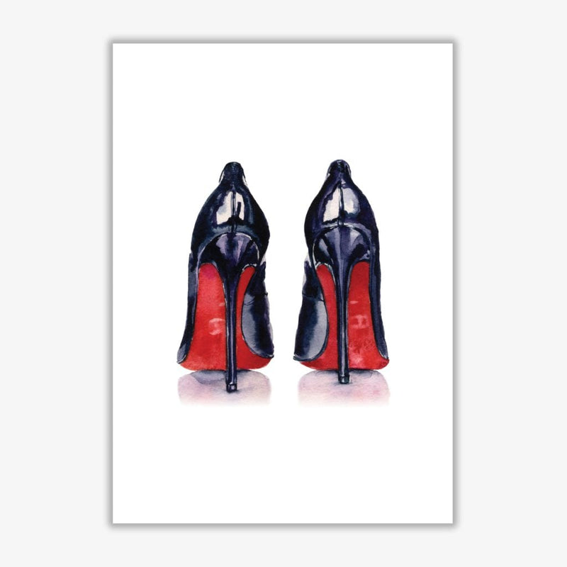 Black high heels modern fine art print