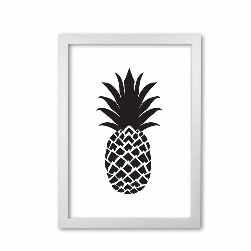 Black pineapple 2 modern fine art print, framed kitchen wall art