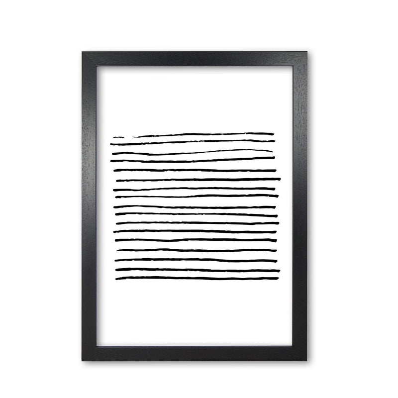 Black zebra lines abstract modern fine art print