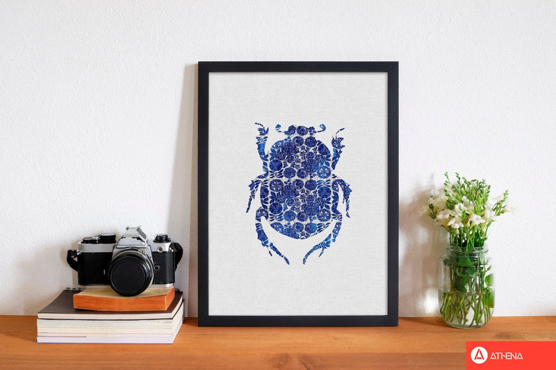 Blue beetle i fine art print by orara studio