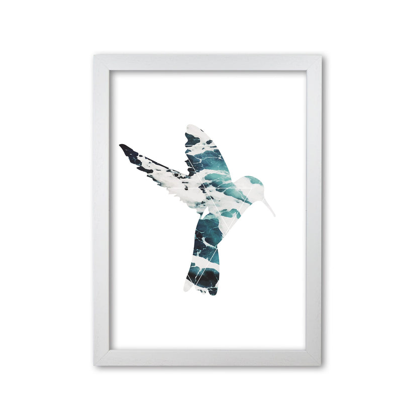 Blue sea bird modern fine art print