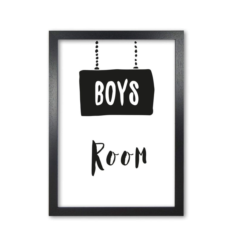 Boys room black modern fine art print, framed childrens nursey wall art poster