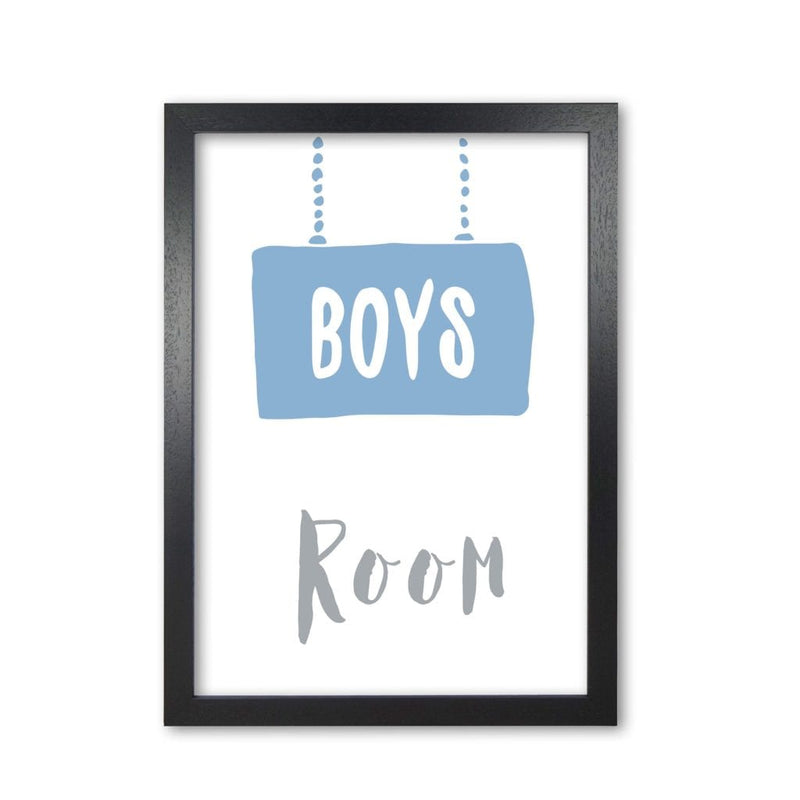 Boys room blue modern fine art print, framed childrens nursey wall art poster