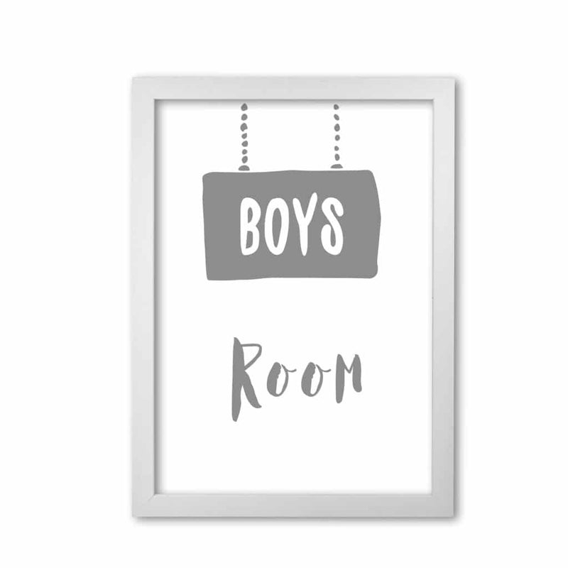 Boys room grey modern fine art print, framed childrens nursey wall art poster
