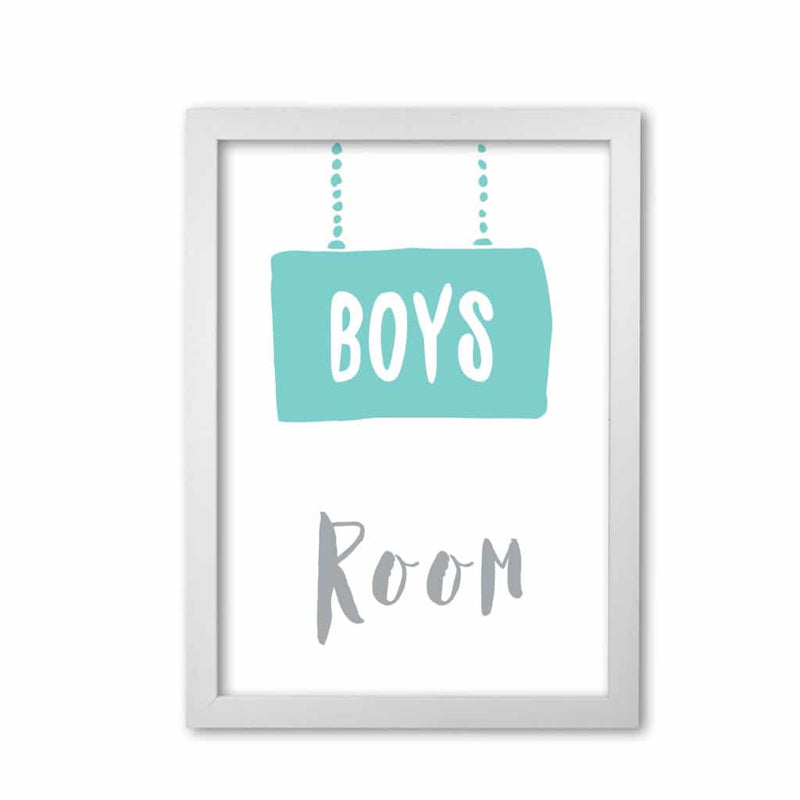 Boys room mint modern fine art print, framed childrens nursey wall art poster