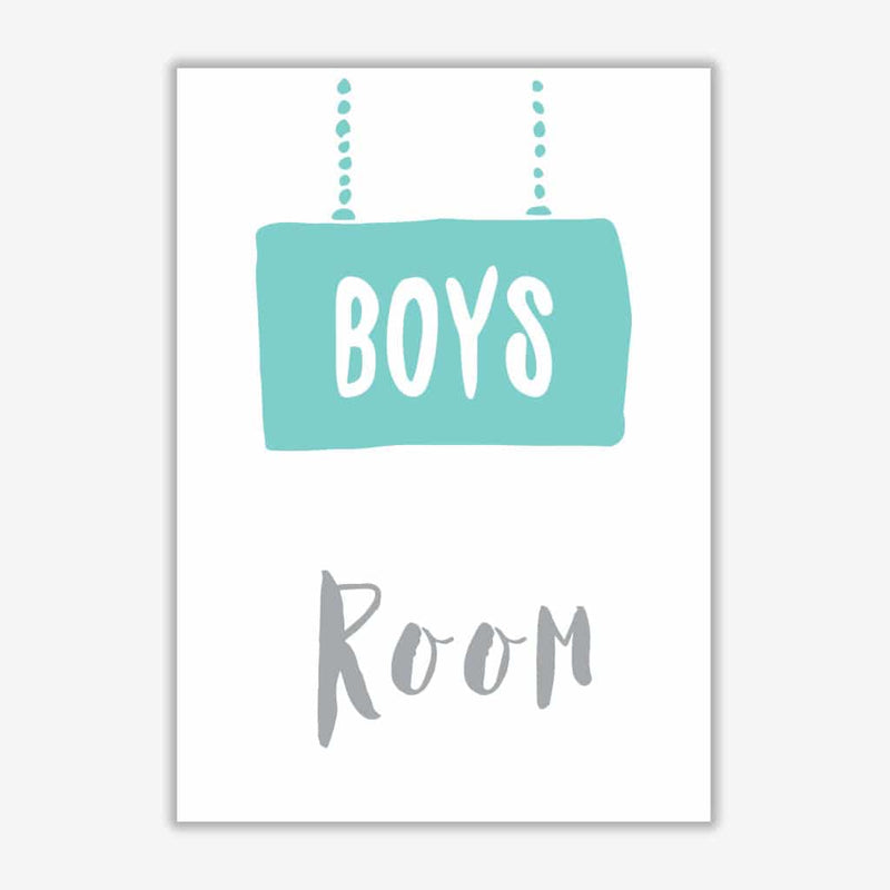 Boys room mint modern fine art print, framed childrens nursey wall art poster