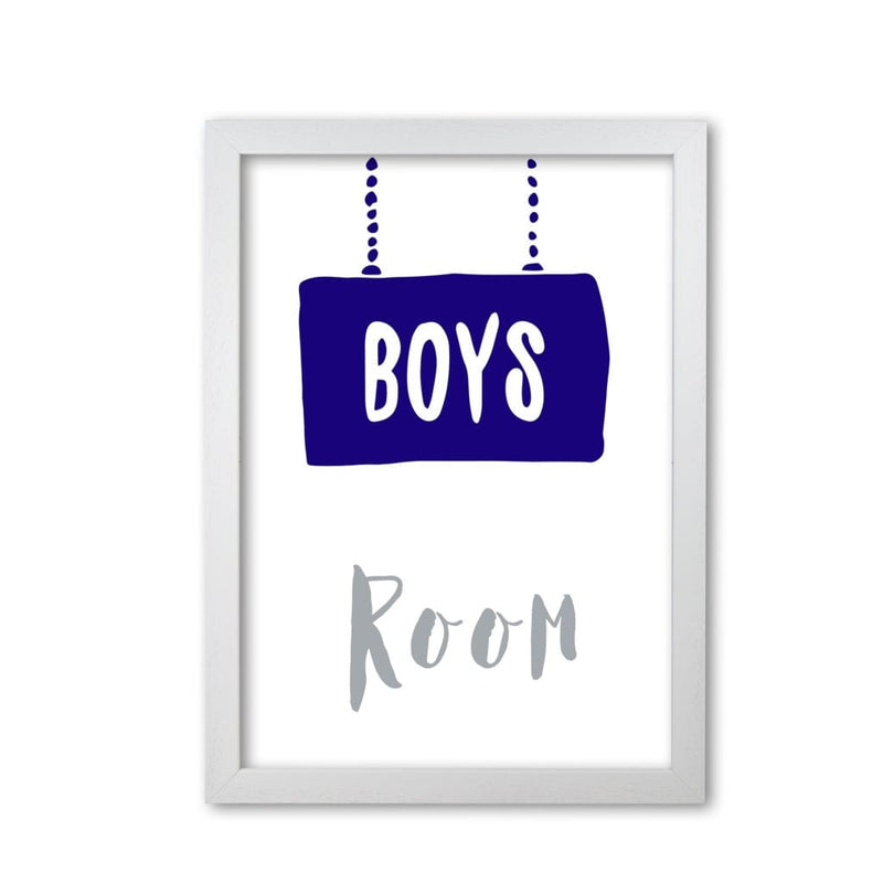 Boys room navy modern fine art print, framed childrens nursey wall art poster
