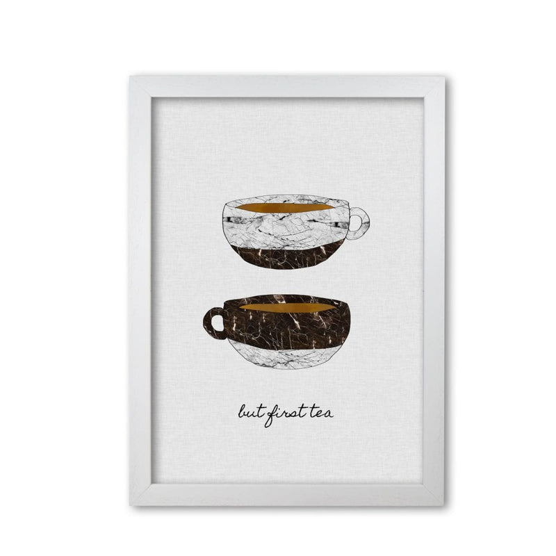 But first tea fine art print by orara studio, framed kitchen wall art