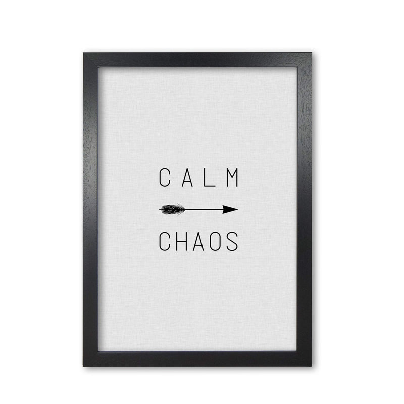 Calm chaos arrow quote fine art print by orara studio