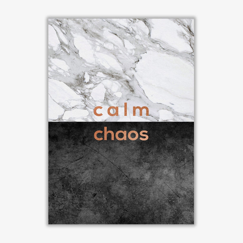 Calm chaos marble quote fine art print by orara studio