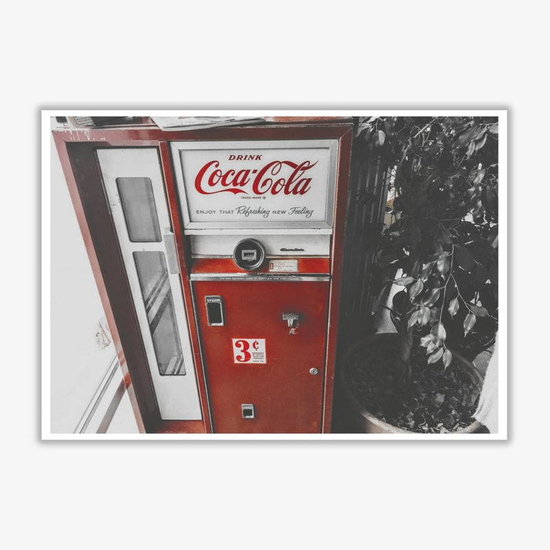 Coca cola vending machine modern fine art print
