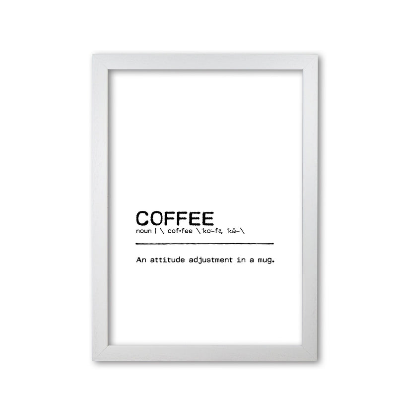 Coffee attitude definition quote fine art print by orara studio
