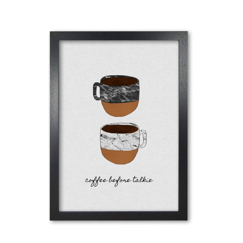 Coffee before talkie fine art print by orara studio, framed kitchen wall art