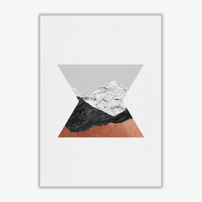Copper geometric iv fine art print by orara studio