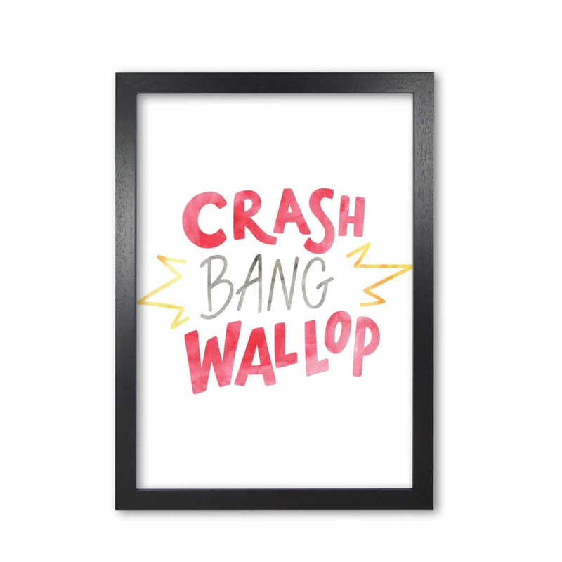 Crash bang wallop watercolour modern fine art print