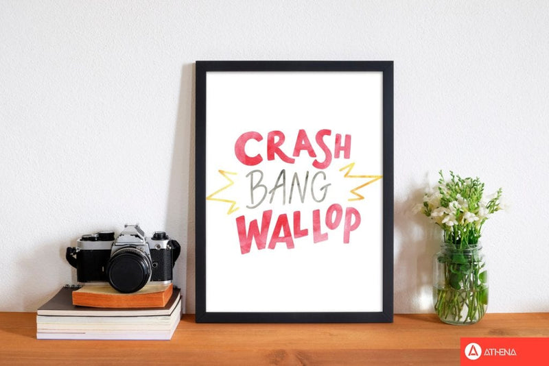 Crash bang wallop watercolour modern fine art print