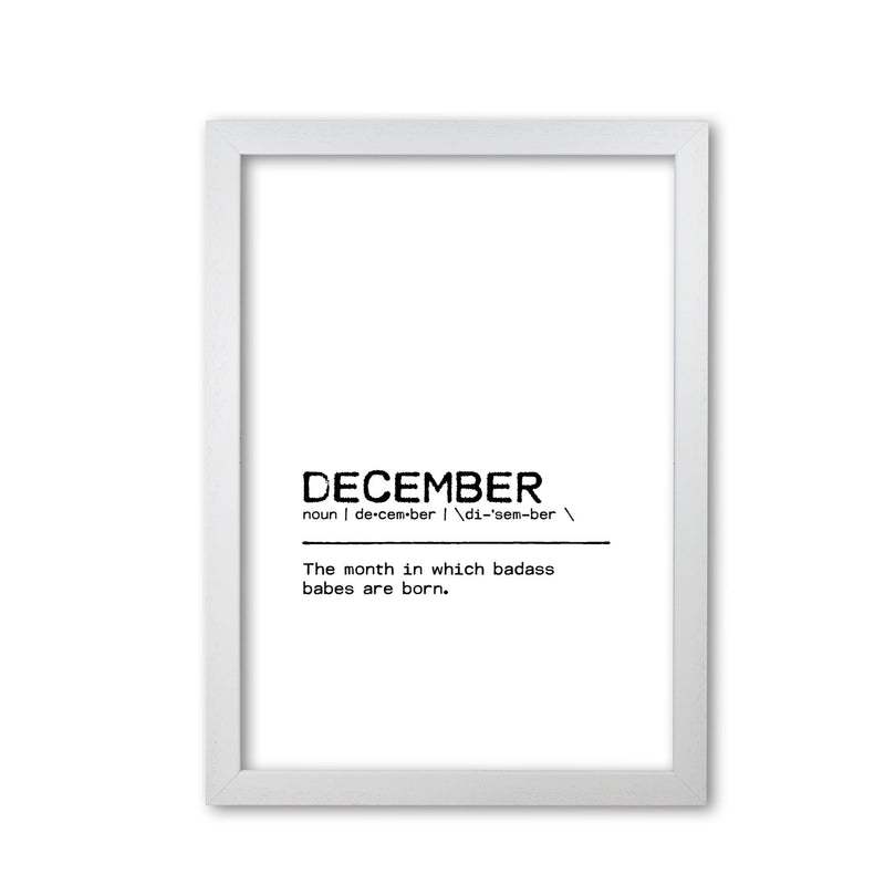 December badass definition quote fine art print by orara studio