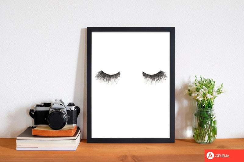 Eyelashes modern fine art print