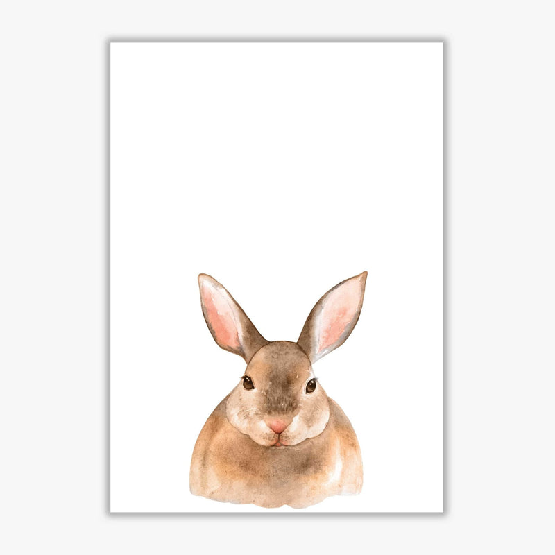 Forest friends, cute bunny modern fine art print