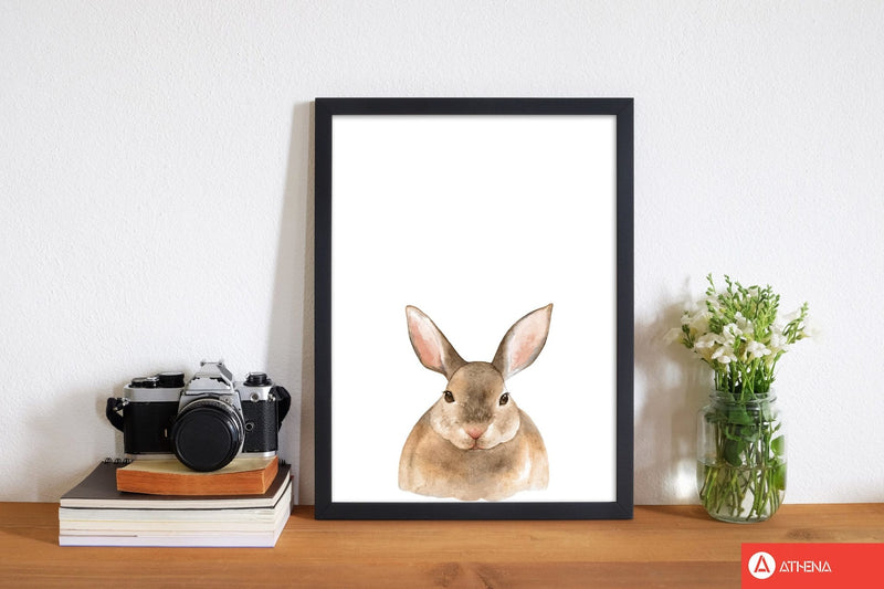 Forest friends, cute bunny modern fine art print