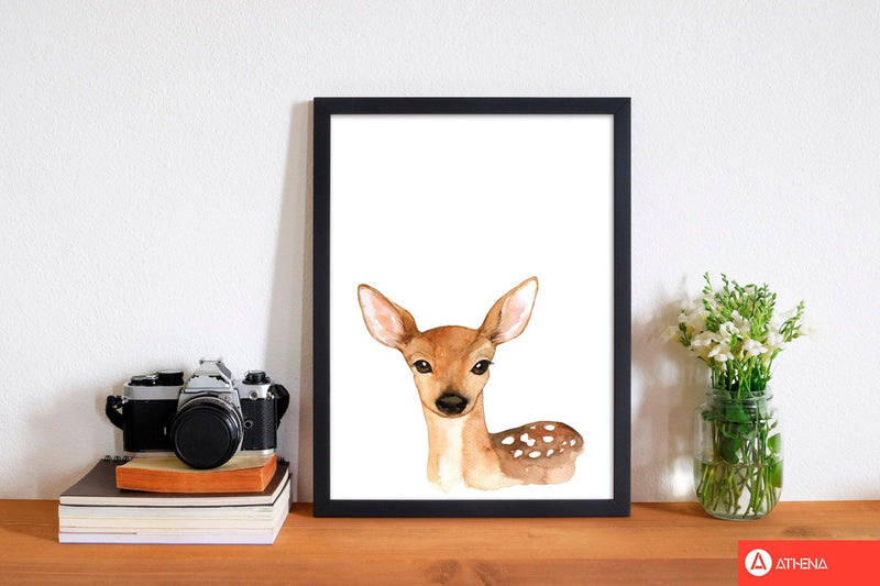 Forest friends, cute deer modern fine art print