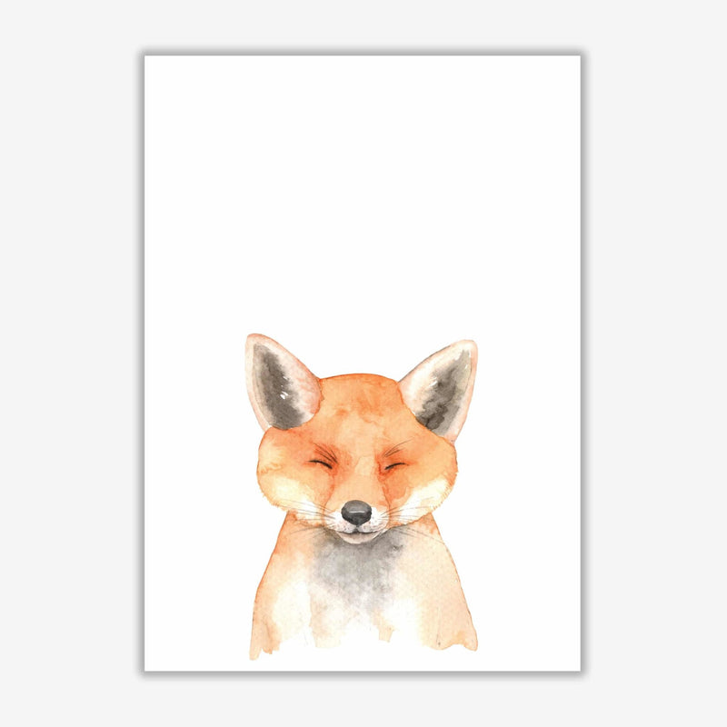 Forest friends, cute fox modern fine art print