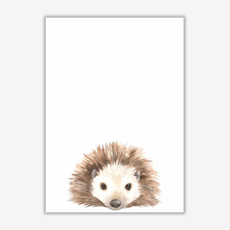 Forest friends, cute hedgehog modern fine art print